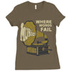 where words fail music speaks Ladies Fitted T-Shirt