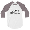 swim bike and run 3/4 Sleeve Shirt