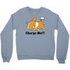 corgi cute puppy low battery charge me Crewneck Sweatshirt