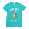 good times tan lines Ladies Fitted T-Shirt
