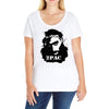 tupac (4x) Ladies Curvy T-Shirt