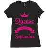 queens are born in september Ladies Fitted T-Shirt