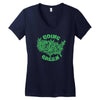 going green Women's V-Neck T-Shirt