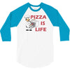 pizza is love pizza is life 3/4 Sleeve Shirt