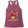 earth day every day Racerback Tank