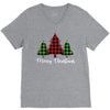 lumberjack tree merry christmas V-Neck Tee