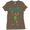 pickle rick Ladies Fitted T-Shirt