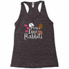 peace love rabbits Racerback Tank