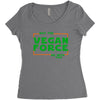 May The Vegan Force Be With You Women's Triblend Scoop T-shirt