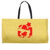 eric cantona, kungfu, manu Weekender Totes
