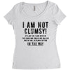 i'm not clumsy Women's Triblend Scoop T-shirt