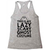 this is my lazy ghost costume 2 Racerback Tank