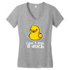 i don't give a duck Women's V-Neck T-Shirt