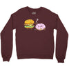 cheeseburger pranks doughnut Crewneck Sweatshirt