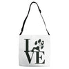 LOVE MY DOG Adjustable Strap Totes