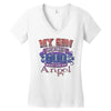my son was so amazing god made Women's V-Neck T-Shirt