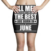 all men are created equal but only the best are born in june Mini Skirts