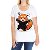 red fox Ladies Curvy T-Shirt