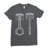 sketch of piston 2 Ladies Fitted T-Shirt