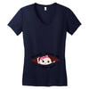 May Peeking Out Baby Girl Women's V-Neck T-Shirt
