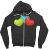 ballon color full Zipper Hoodie