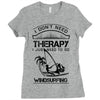 I Don't Need Therapy Just to Go Windsurfing Ladies Fitted T-Shirt
