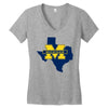 texas for michigan - limited edition Women's V-Neck T-Shirt