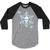 skull snowflakes alternative christmas jumper 3/4 Sleeve Shirt