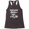 redneck math 4x4 truck Racerback Tank