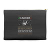 cancer christmas ugly sweater Accessory Pouches