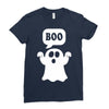 Ghost Boo Ladies Fitted T-Shirt