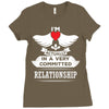 I Am Actually In A Very Commited Relationship Ladies Fitted T-Shirt