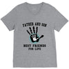 father and son best friends son V-Neck Tee