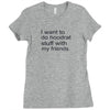 hoodrat stuff with my friends Ladies Fitted T-Shirt