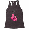 boxing gloves breast cancer Racerback Tank