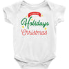 we wish you happy holidays &amp; merry christmas Baby Bodysuit
