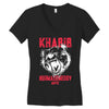 khabib nurmagomedov bear strong Women's V-Neck T-Shirt