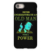 never underestimate an old man with a iPhone 8