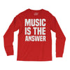 music is the answer Long Sleeve Shirts