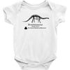 Brontosaurus Dinosaur shirt Inspired by Dustin from Stranger Things Baby Onesie