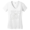 nobody ever got sick from smoking tyres Women's V-Neck T-Shirt