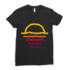 sunset line Ladies Fitted T-Shirt