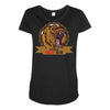 danger angry bear Maternity Scoop Neck T-shirt