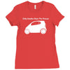 only smarties have the answer'   funny Ladies Fitted T-Shirt