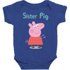 peppa pig sister pig Baby Bodysuit