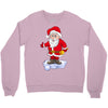 father christmas ringing xmas bells santa Crewneck Sweatshirt