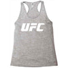 ufc white logo Racerback Tank