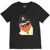 pug in a crew V-Neck Tee