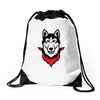 Siberian Husky Drawstring Bags