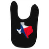 Eroded Texas Map With Flag Baby Bibs